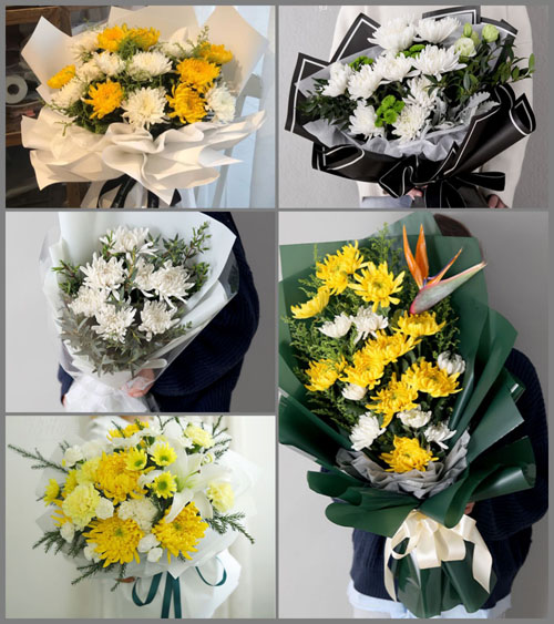 青海海东市乐都区雨润镇白事花束代送